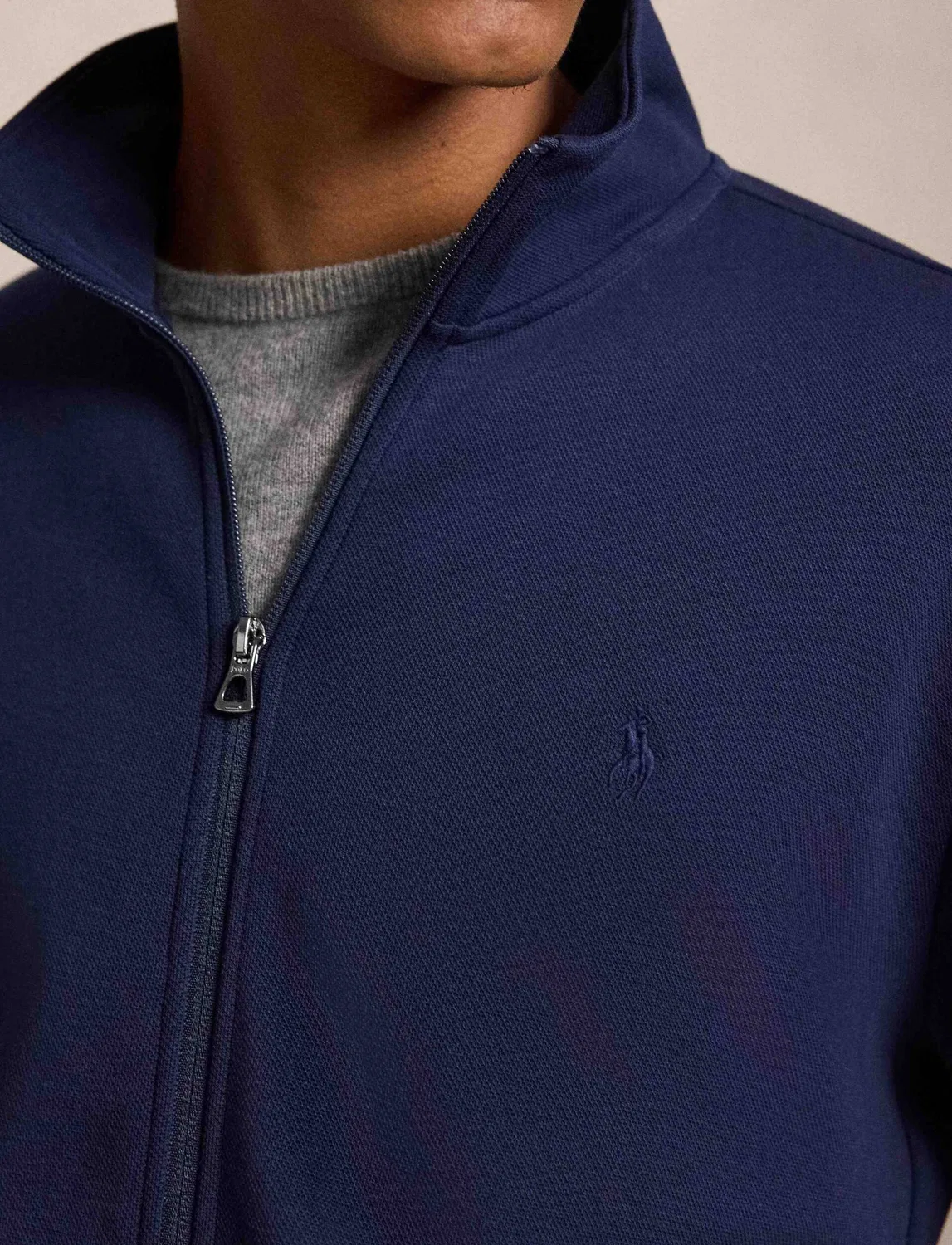 Худи с молнией Polo Ralph Lauren, темно-синий — фото 4