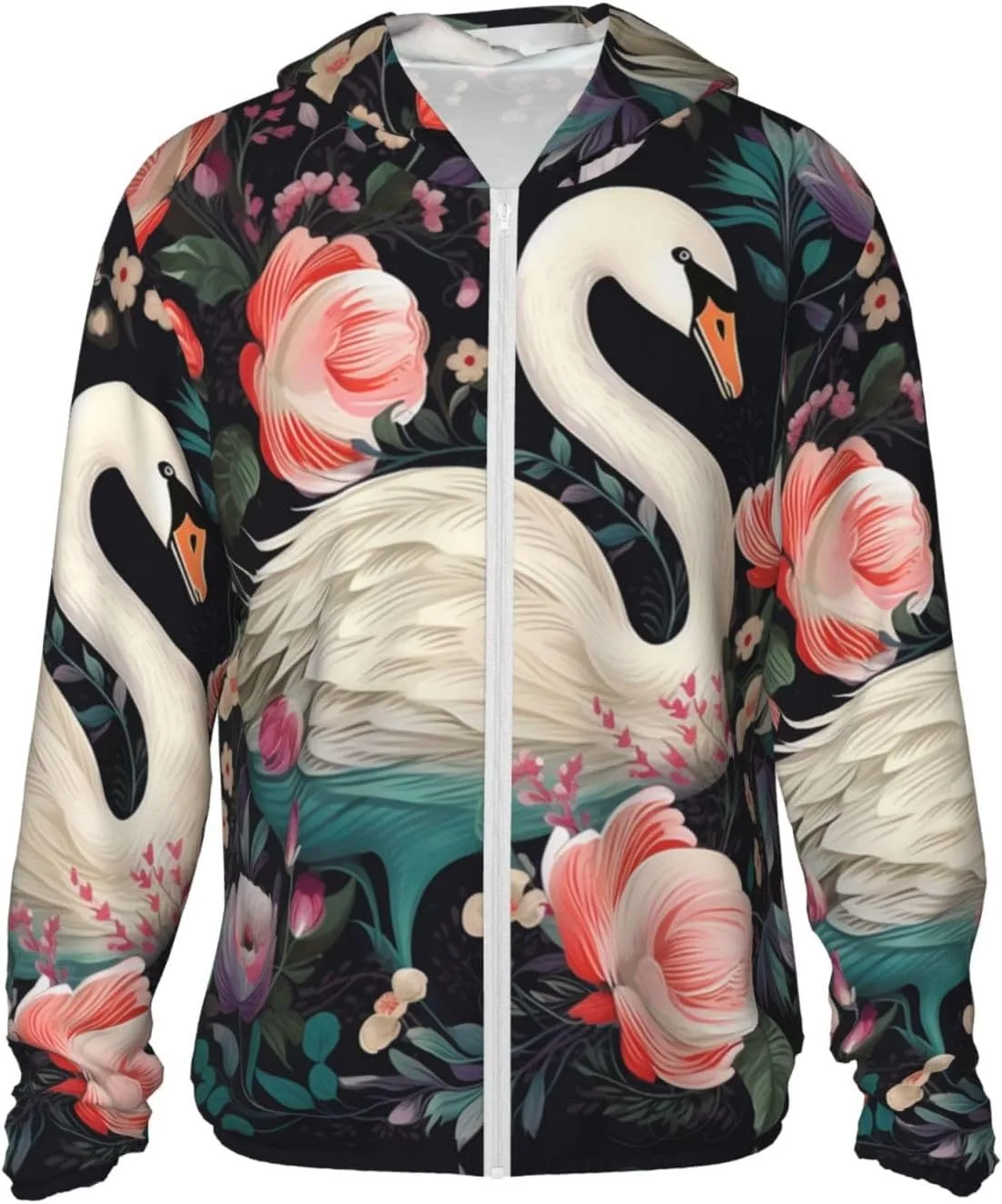 

Мужская толстовка с защитой от солнца UPF 50+ Floral Swan DWVTSLH