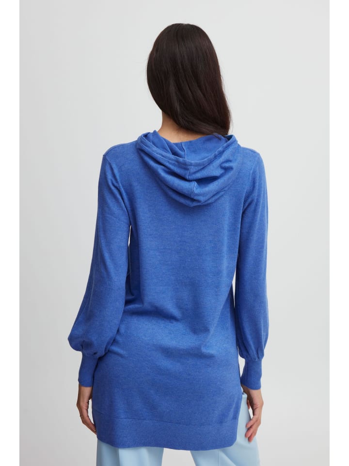 

B. young Худи BYMMPIMBAH - вязаное, стандартный крой, насыщенный синий меланж