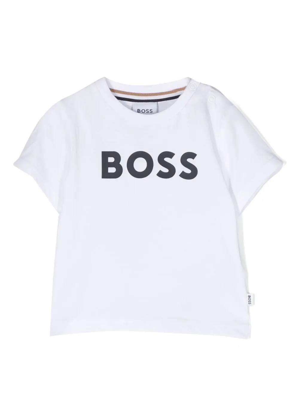 

Футболка с тисненым логотипом BOSS Kidswear, белый