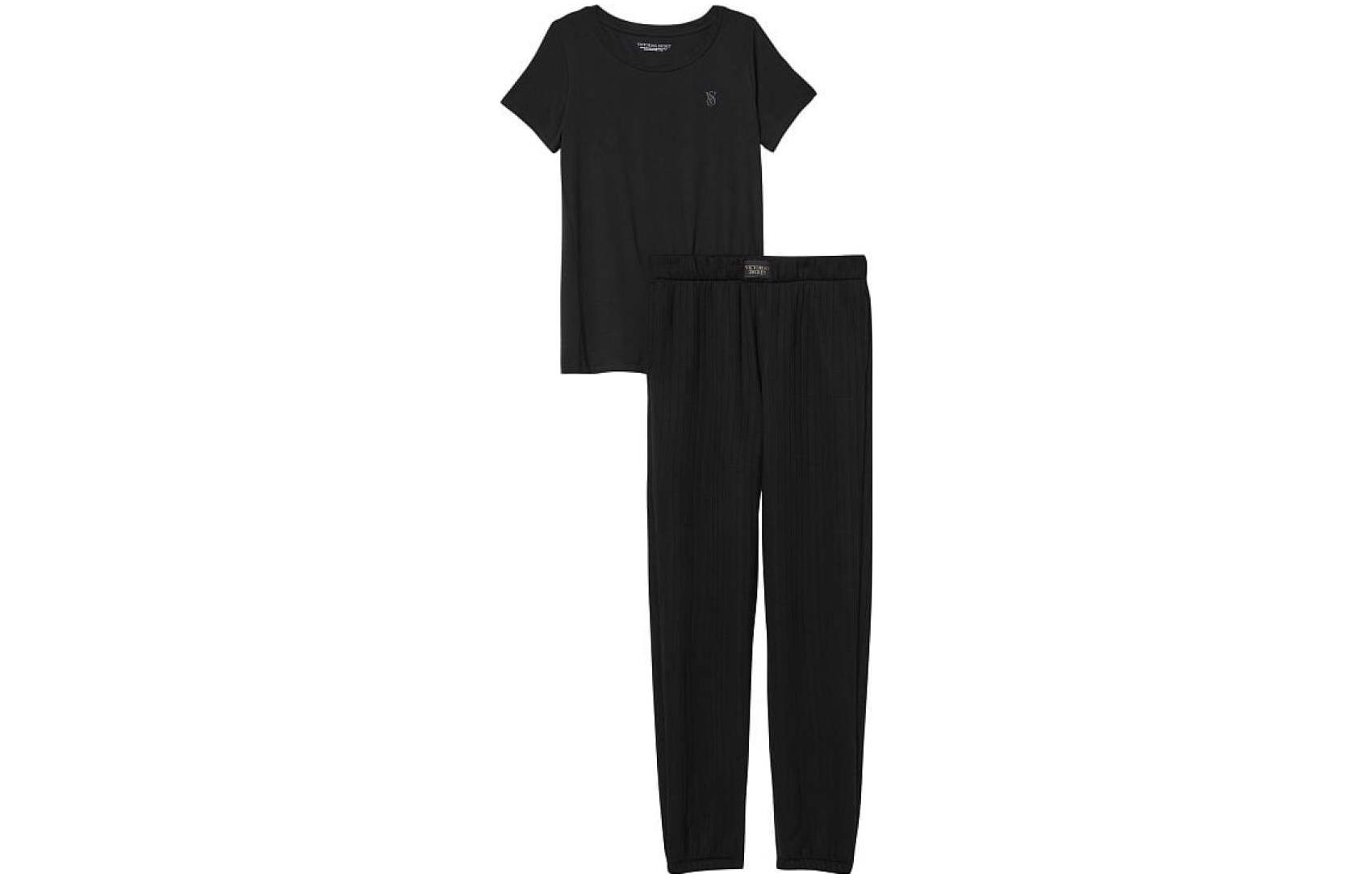 

Пижамный комплект женский черный Victoria's Secret