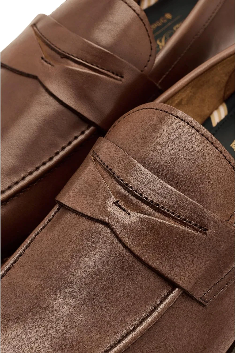 Лоферы Brooks Brothers, Cognac Leather Smooth — фото 2