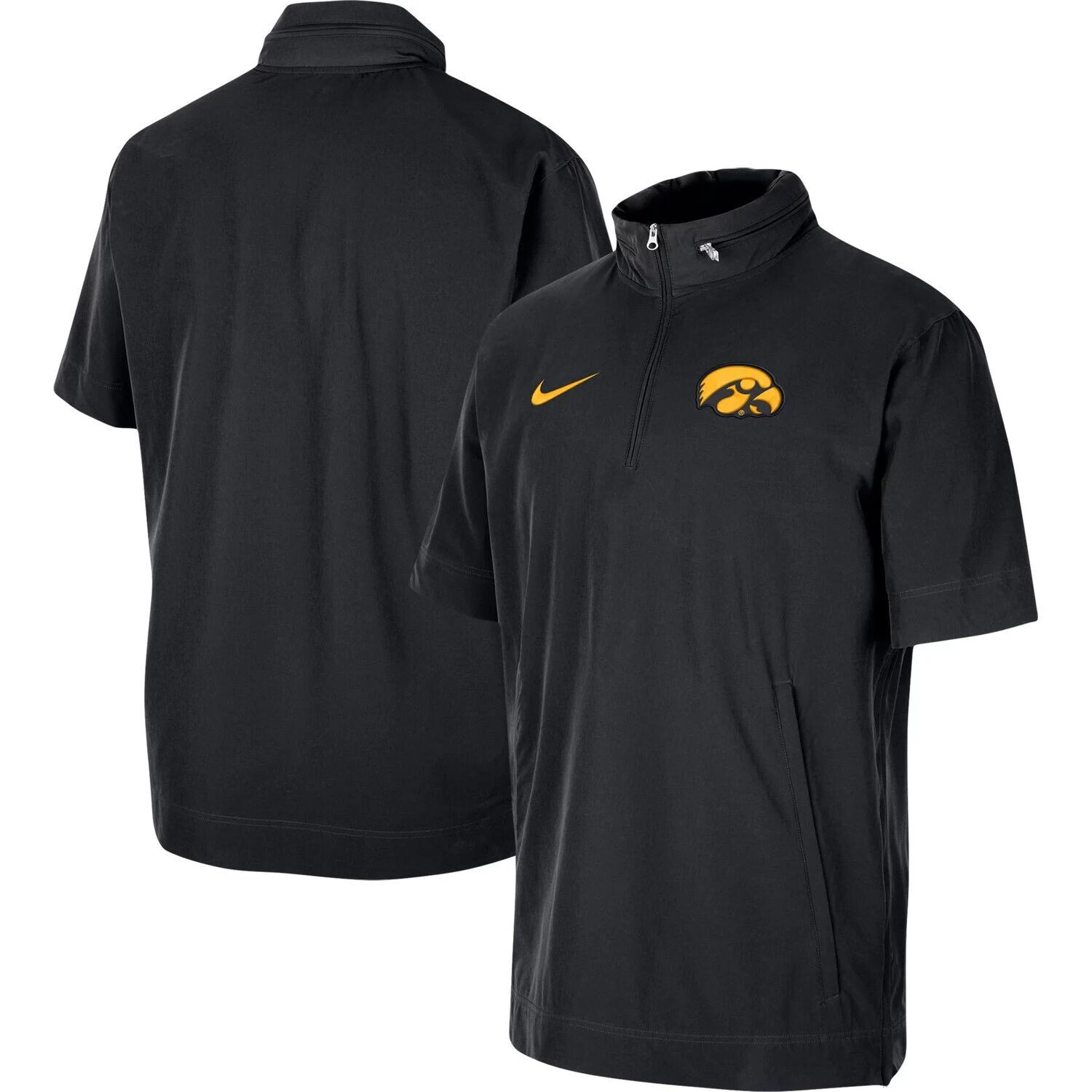 

Мужская черная куртка с короткими рукавами и молнией до половины Iowa Hawkeyes Coaches Nike, Черный, Мужская черная куртка с короткими рукавами и молнией до половины Iowa Hawkeyes Coaches Nike