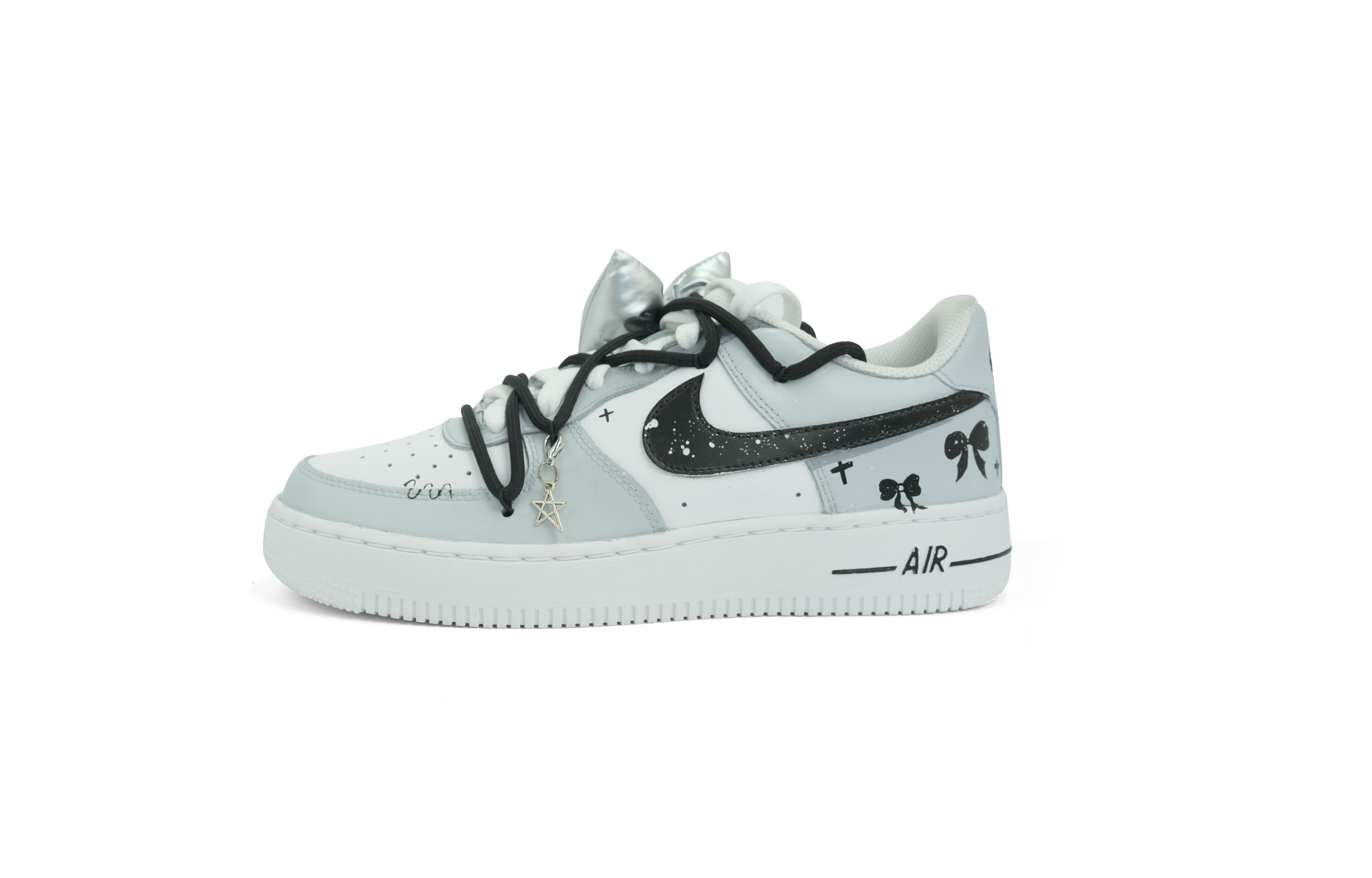 

Кроссовки Air Force 1 LE с низким верхом, амортизирующими, противоскользящими, износостойкими подошвами для детей и подростков Nike, серый