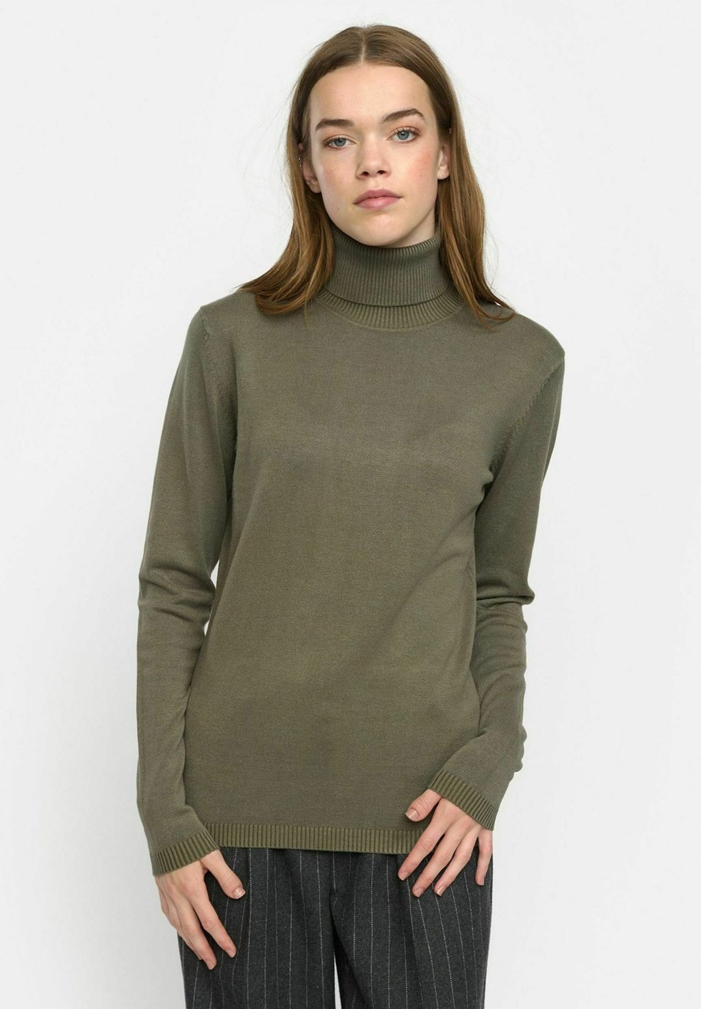 

Джемпер MARLA ROLLNECK Soft Rebels, зеленый
