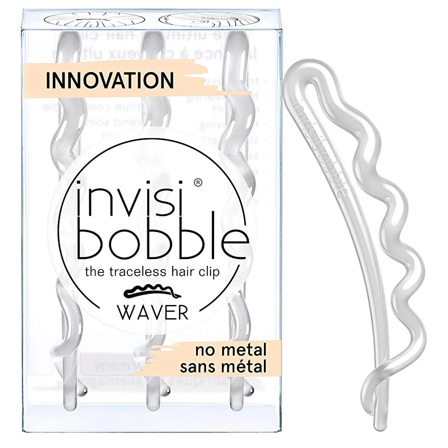 Заколка для волос «Waver Crystal Clear» от invisibobble Invisibobble, Transparent
