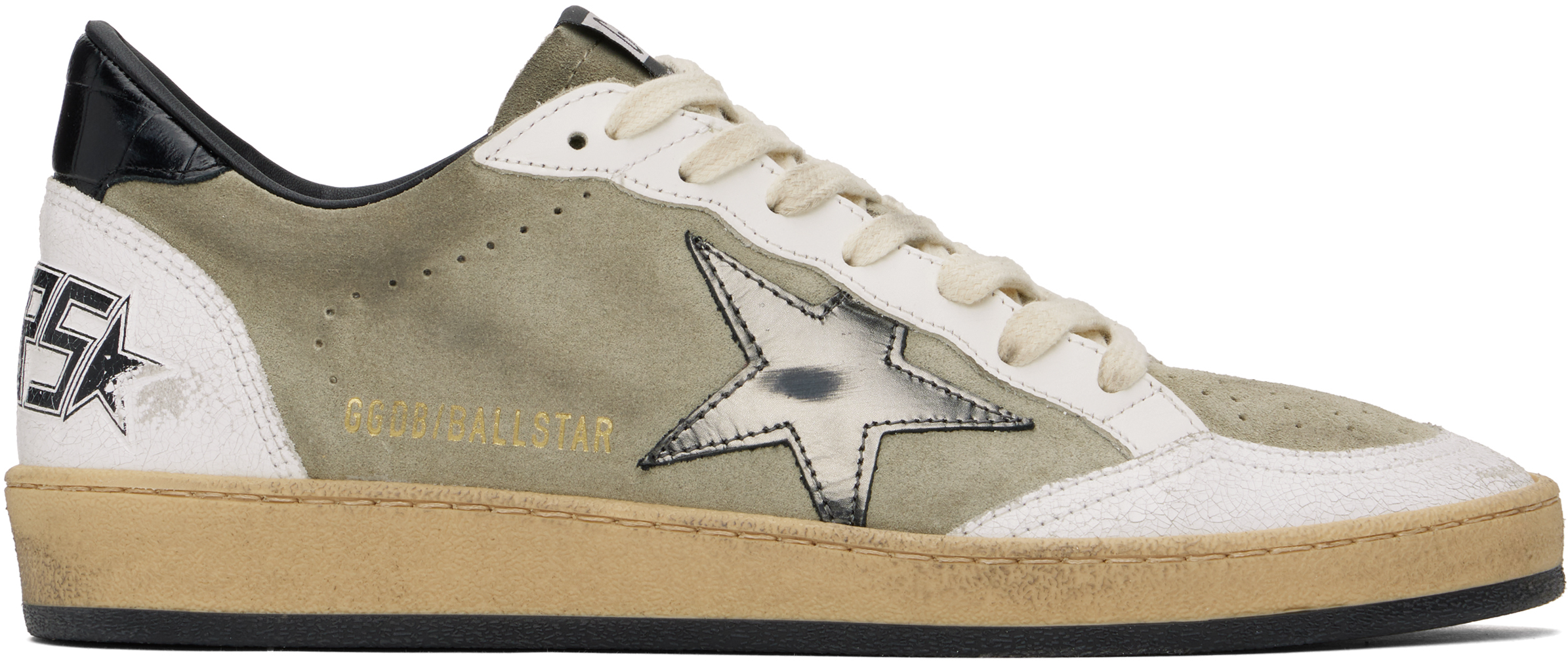

Серо-белые кроссовки Ball Star Golden Goose, Белый, Серо-белые кроссовки Ball Star Golden Goose