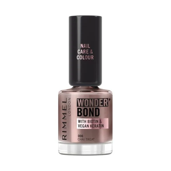 Лак для ногтей RIMMEL LONDON Wonderbond Nail, 006 Chai Treat