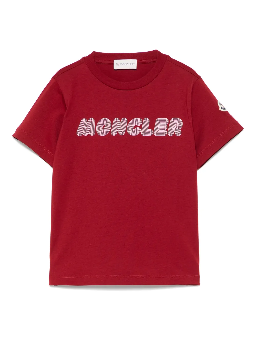 

Футболка с логотипом Moncler Enfant, красный