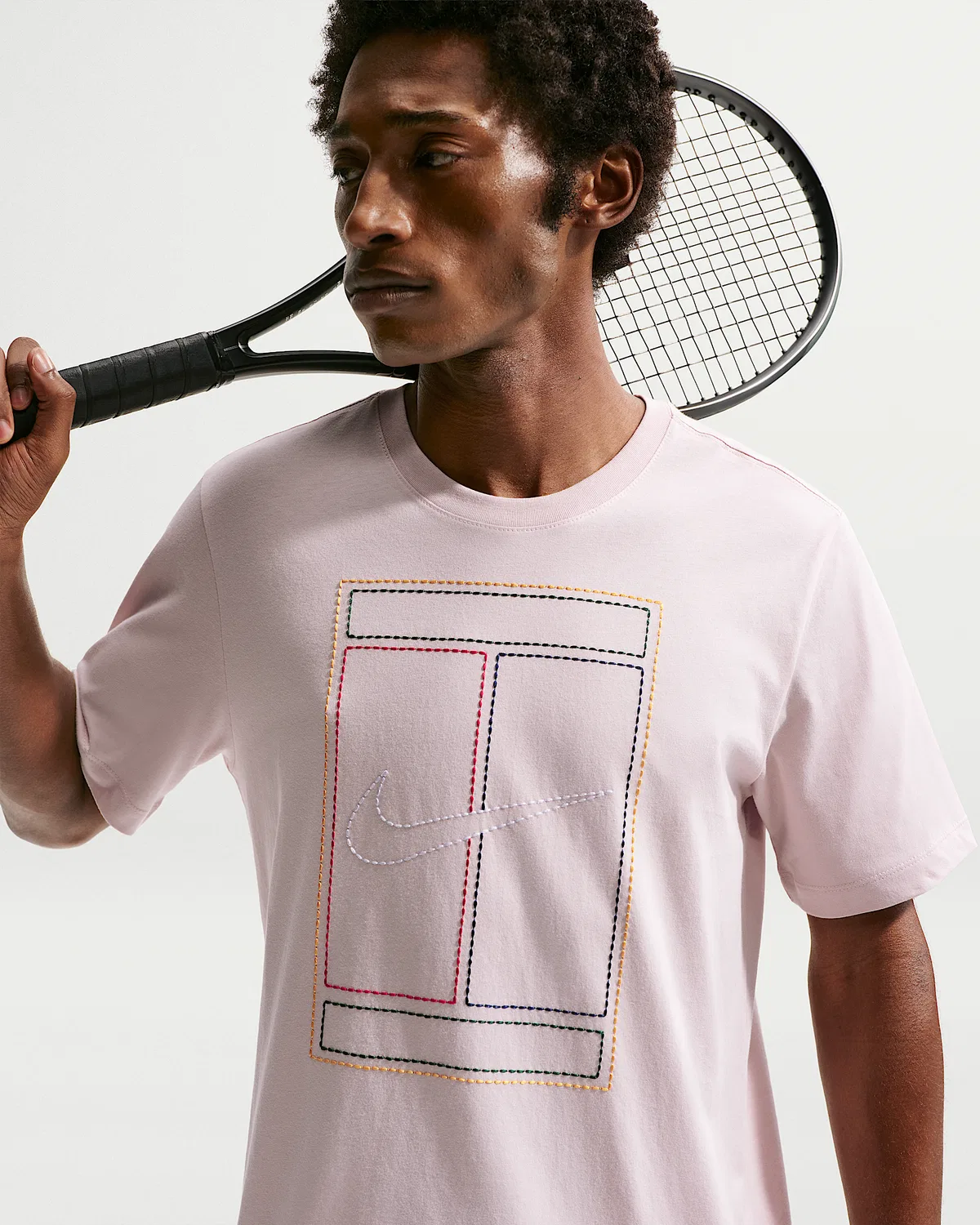 Мужская футболка NikeCourt Heritage, Silt Red — фото 3