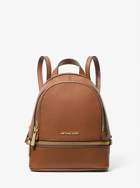 

Рюкзак Rhea очень маленького размера из шагреневой кожи Michael Kors, коричневый