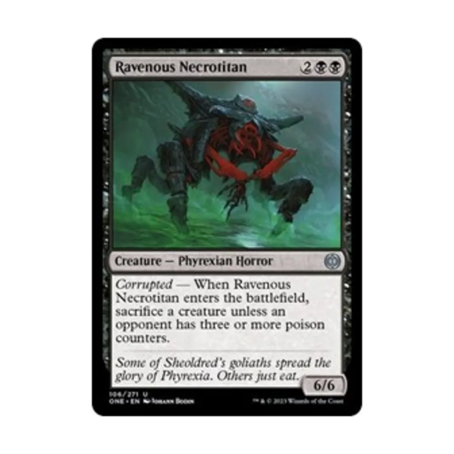 

CCG Прожорливый некротитан (С), MTG - Phyrexia: All Will Be One