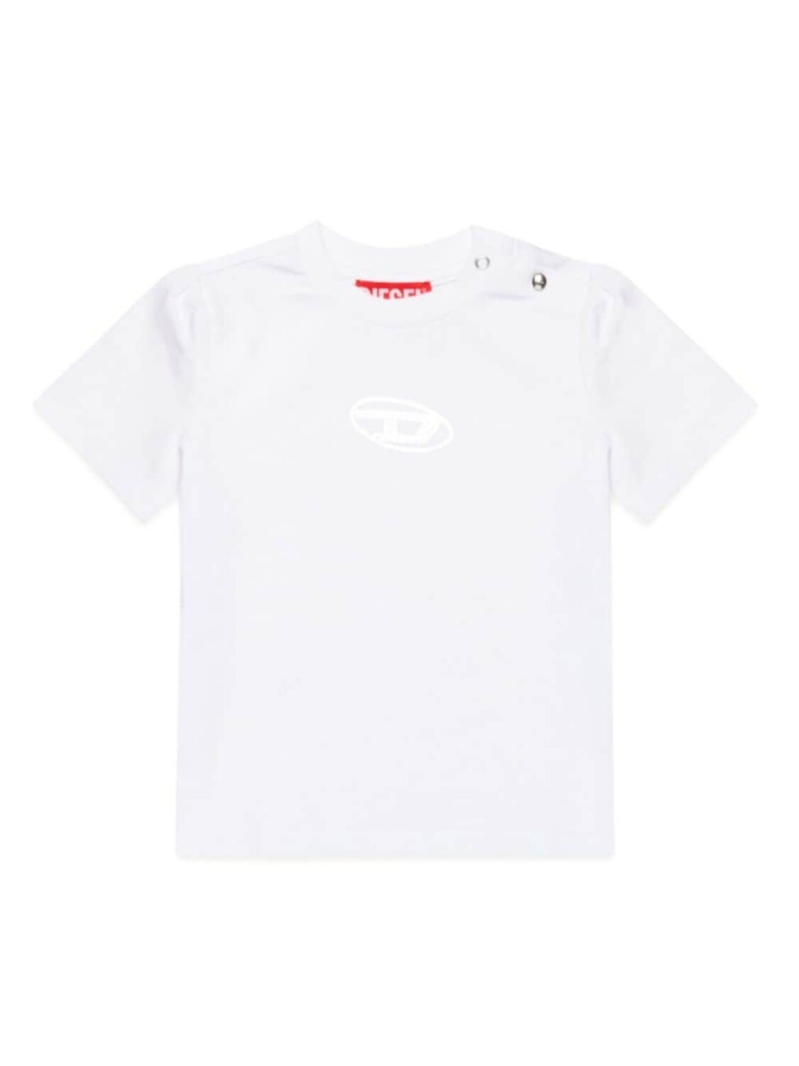

Diesel Kids футболка с принтом Oval D, белый