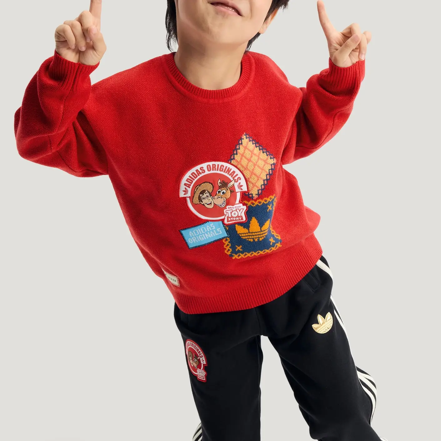 Свитер Disney Kids' Adidas Originals, светло scarlet — фото 4