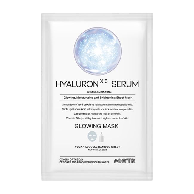 

Маска для лица Hyaluron x3 Serum сияющая Ootd, 25 гр