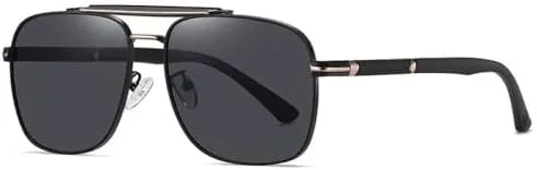 

Солнцезащитные очки для мужчин и женщин 2027 года, квадратная оправа, защита от УФ-излучения UV400, для вождения, рыбалки, плавания и пляжа MTZJH, 6320gold Black