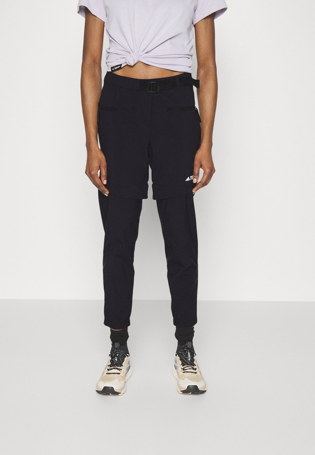 

Уличные брюки UTILITAS HIKING ZIPP OF Adidas Terrex, цвет black