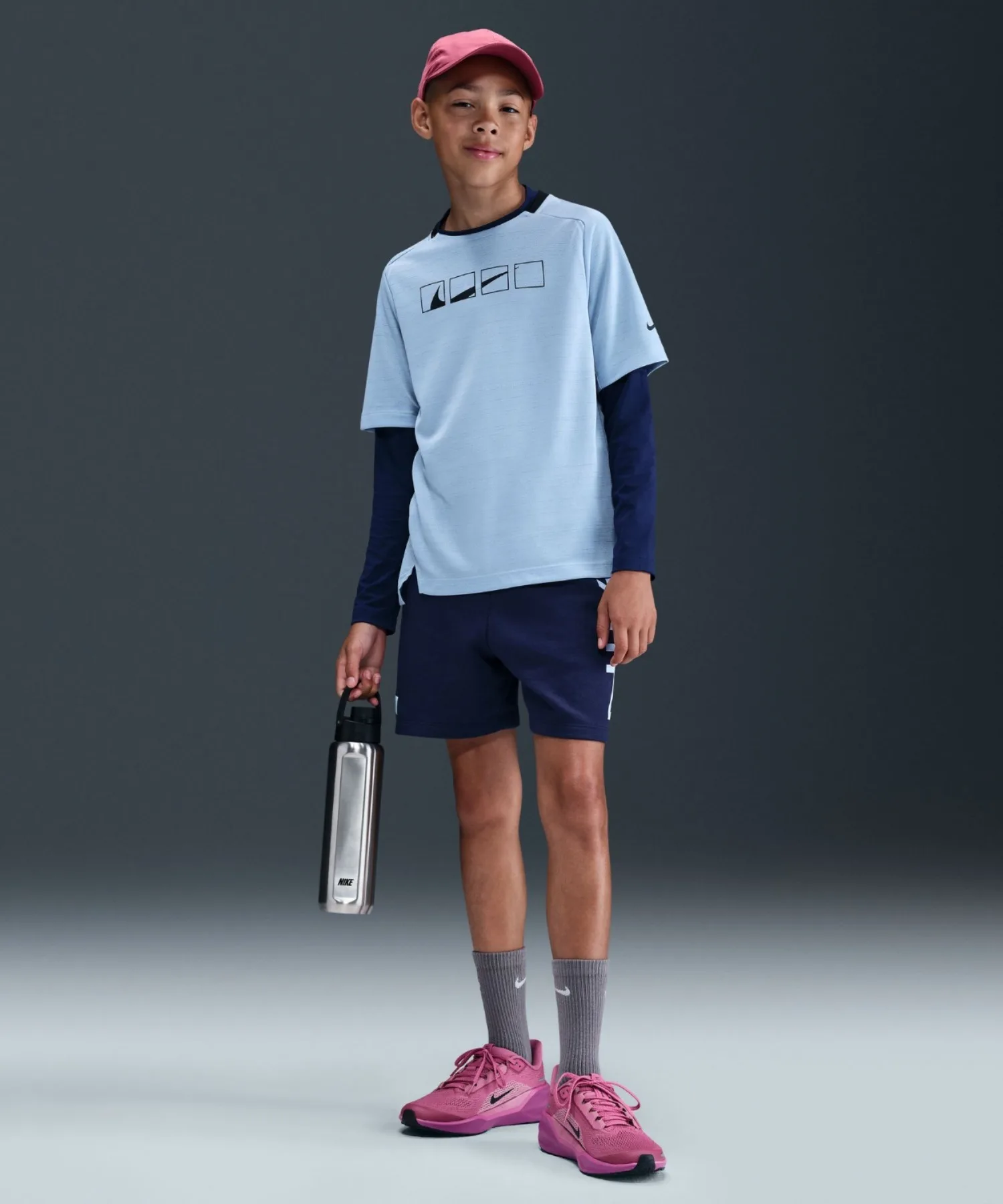 Детские шорты с Dri-FIT технологией Nike HJ3709-410 темно-синие