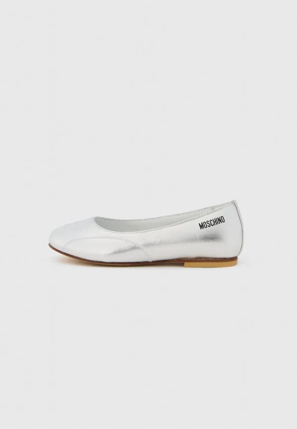 Балетные туфли Moschino, Silver-Coloured