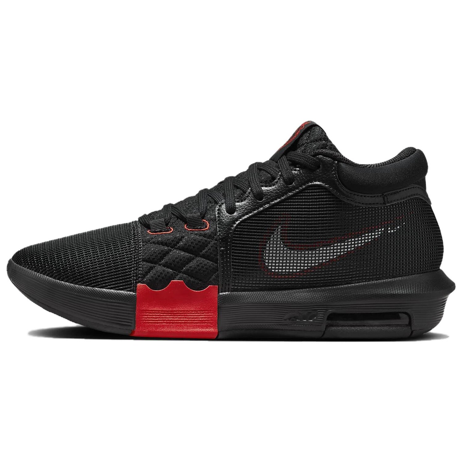 

Баскетбольные кроссовки Basketball Shoes Men Mid-Top Black/University Red/White Nike
