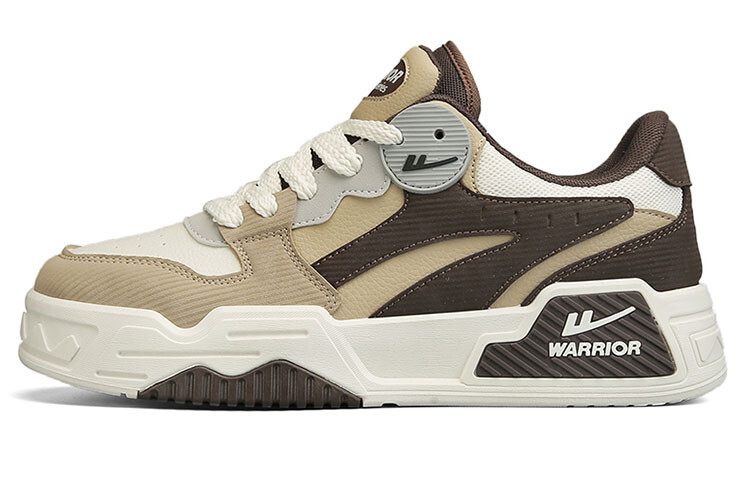 

Кроссовки WARRIOR Skateboarding Shoes Men Low-top Khakimi Brown, коричневый