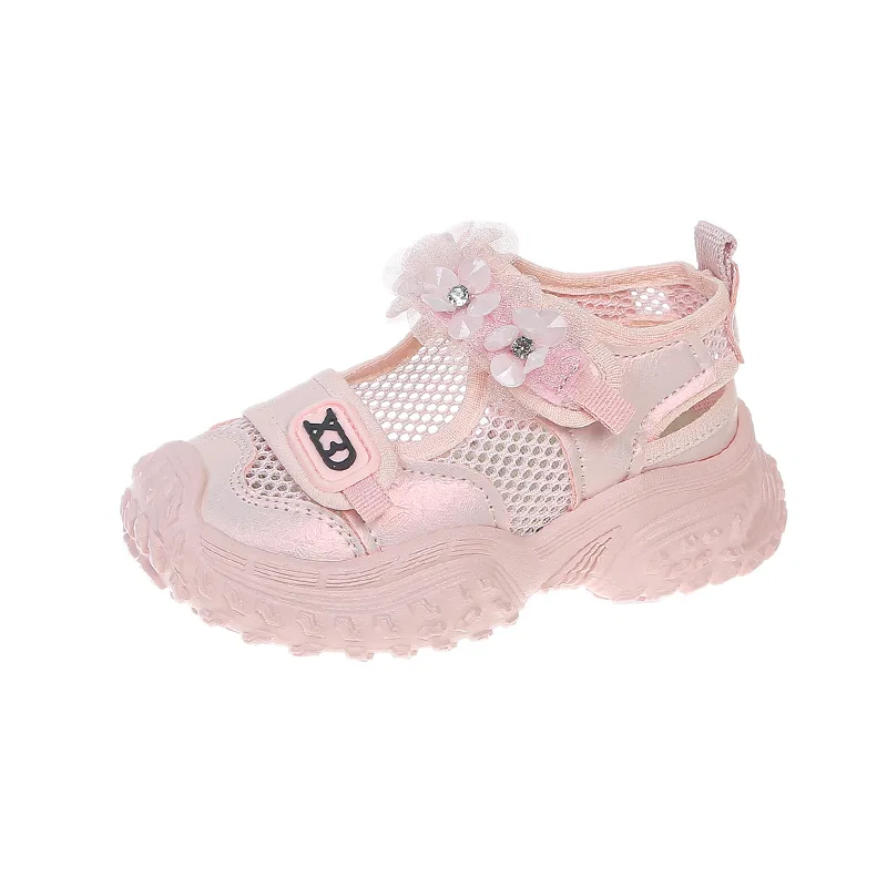 Детские сандалии с быстросохнущим верхом из сетки Petite Chic KINDDOG, Pink
