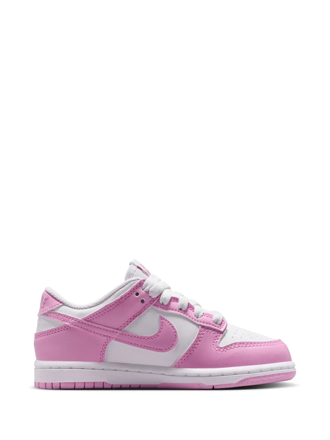 Кроссовки Nike Dunk Low Little Kids, бело-розовые — фото 3
