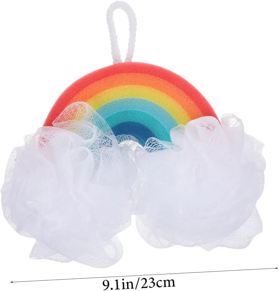 Мочалка для ванны Rainbow, LIFKOME, набор 3 шт, мультиколор — фото 2