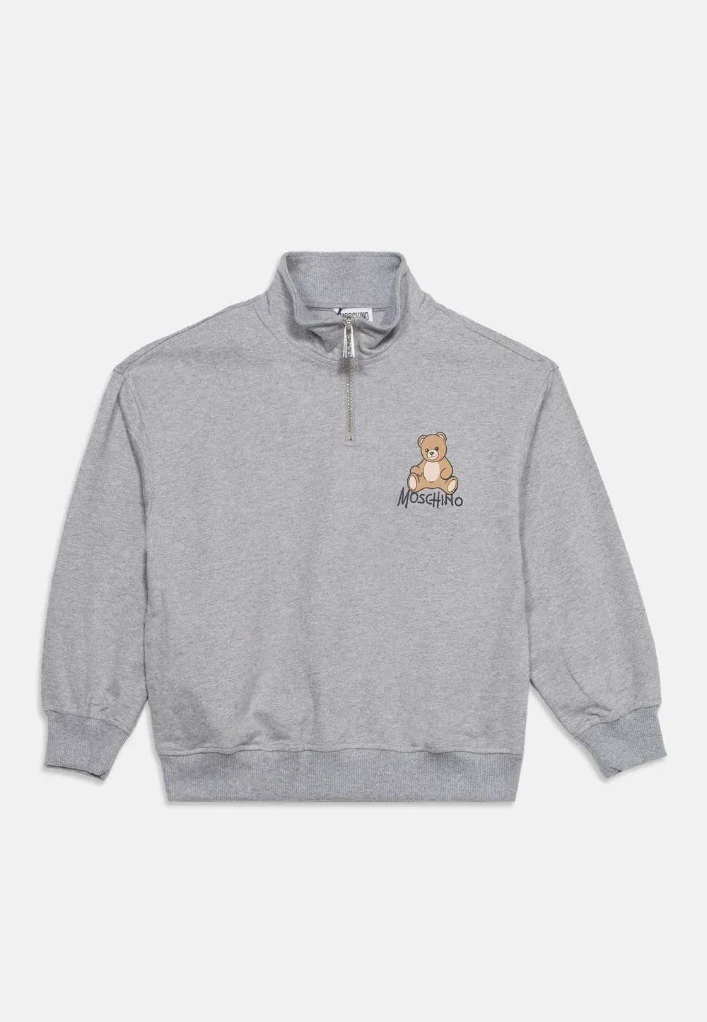 Толстовка на молнии унисекс - толстовка Moschino, Grigio