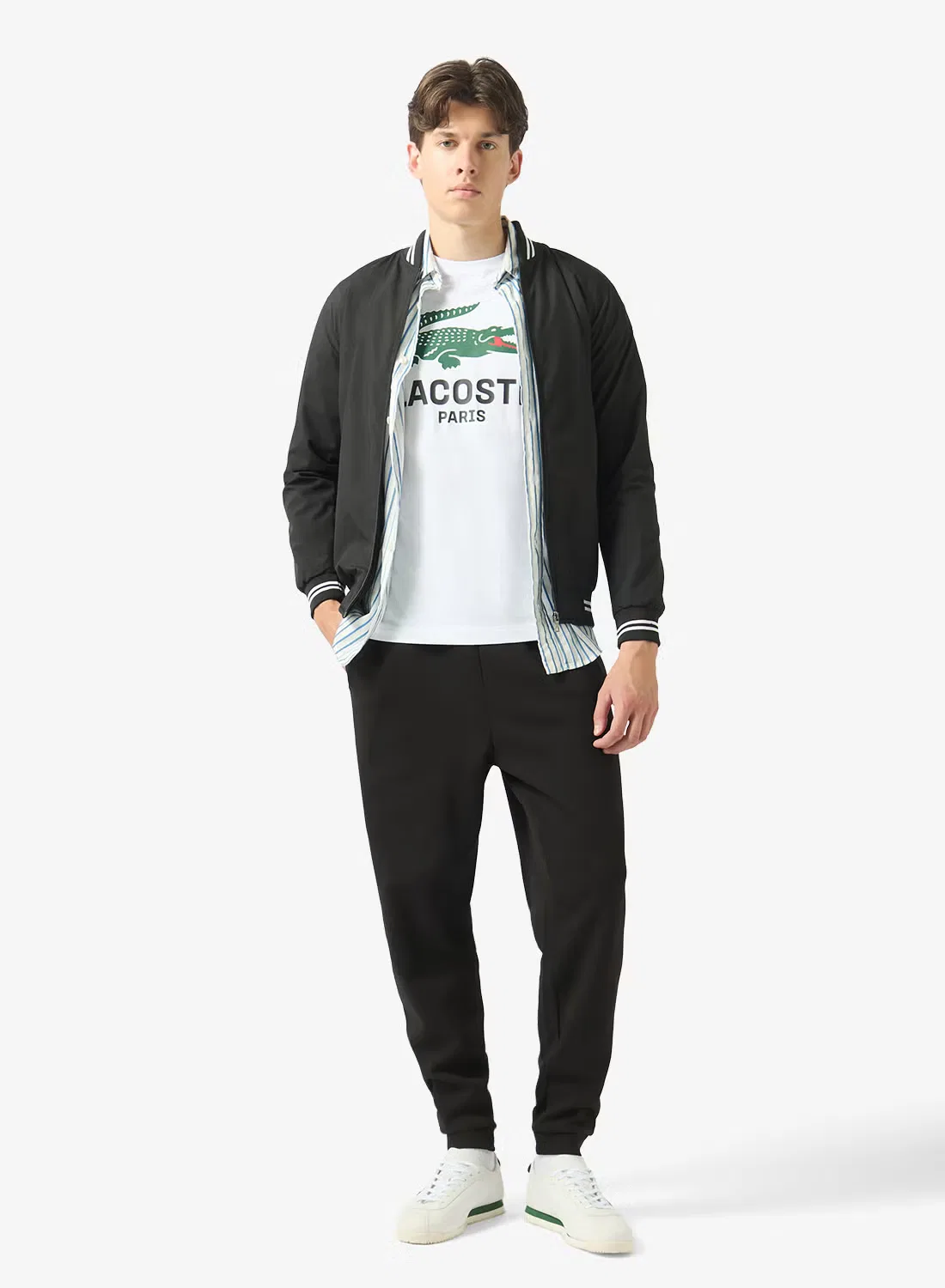 Спортивные штаны с логотипом Lacoste, черный — фото 2