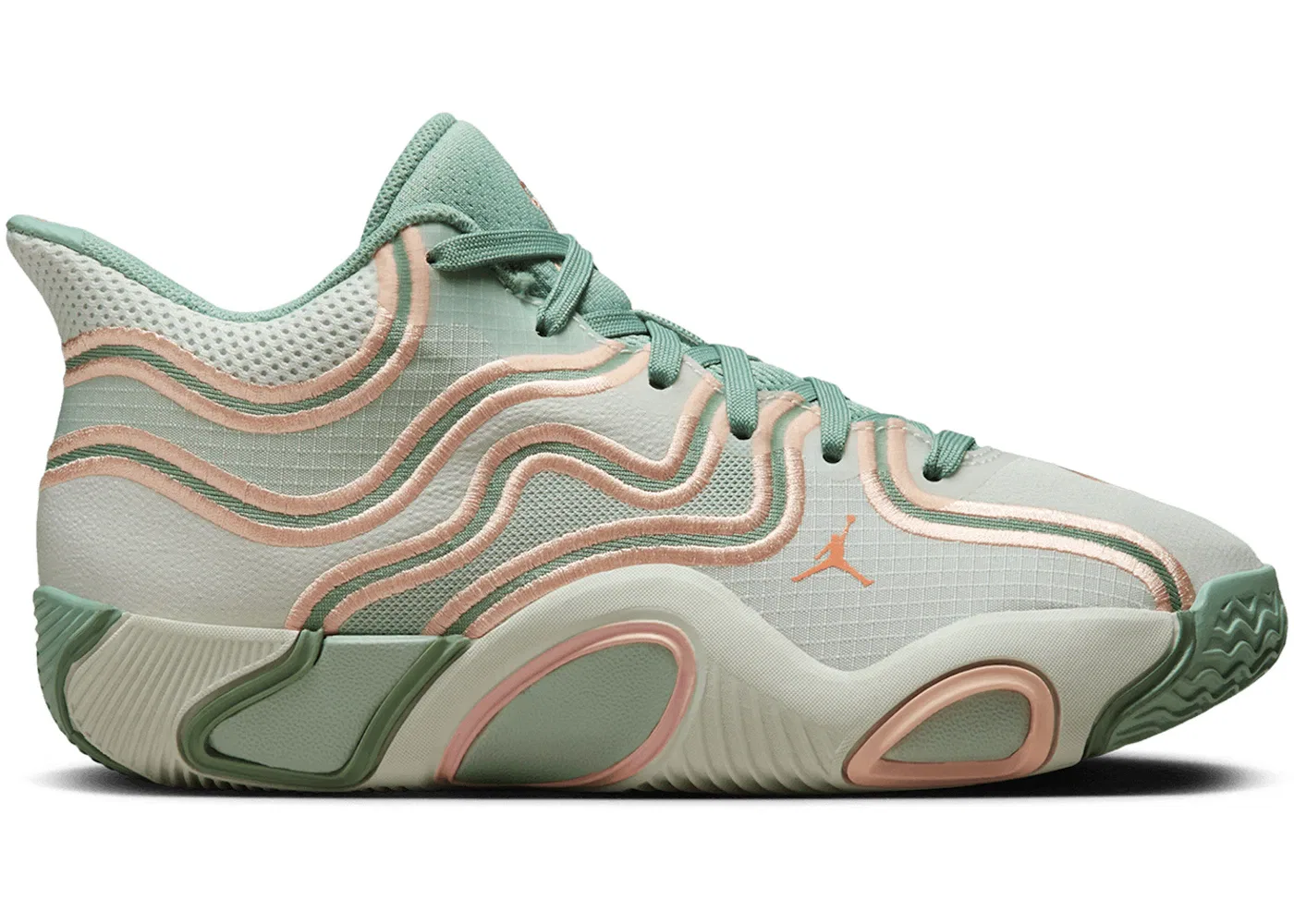 Детские кроссовки для баскетбола Jordan Tatum 3 Jordan, Seafoam/Apricot Agate/Spruce Aura/Arctic Orange/Quartz Patina