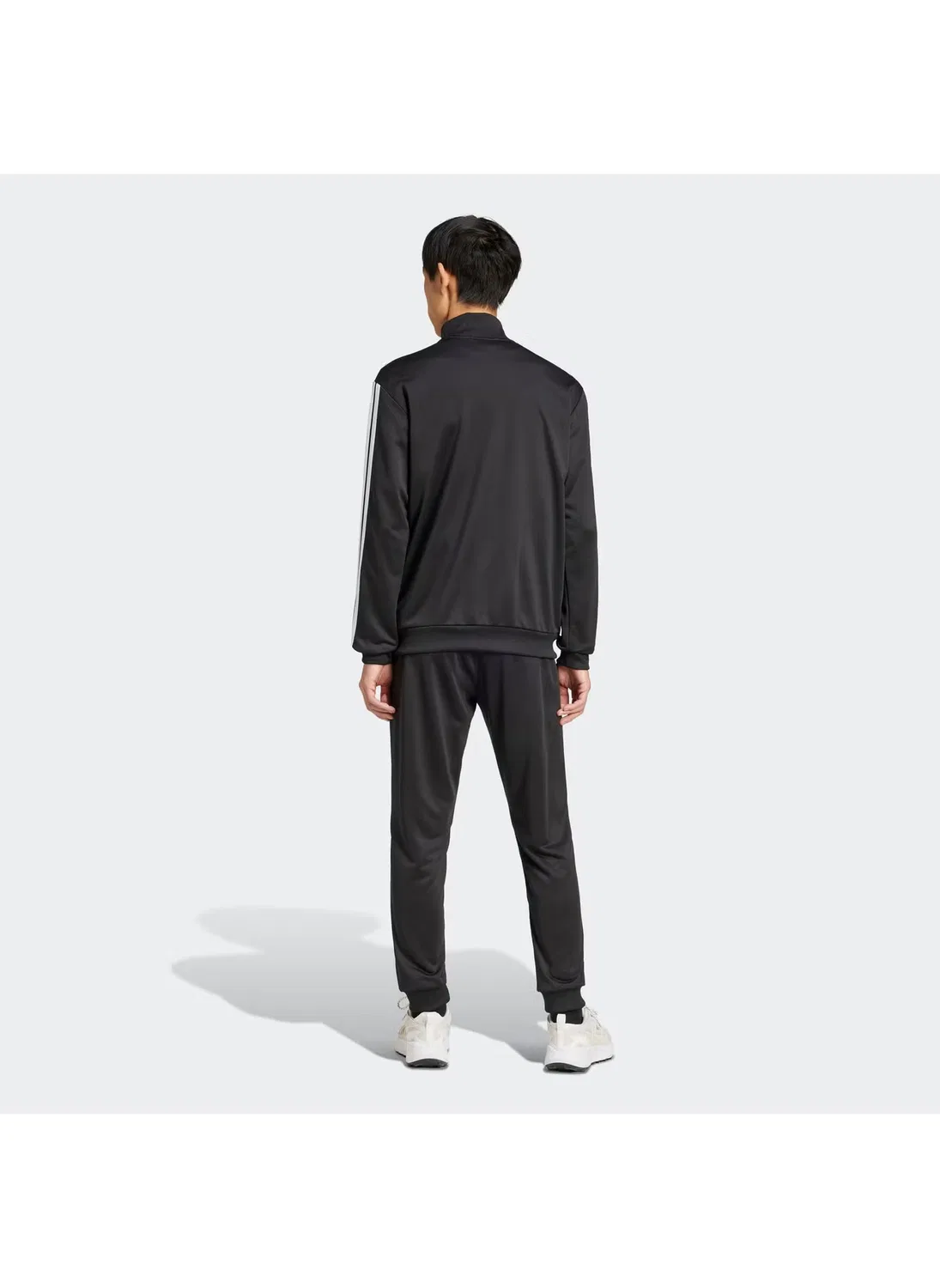 Спортивный костюм из футера с длинным рукавом 3-Stripes Adidas, черный — фото 2