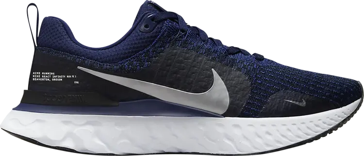 

Кроссовки Nike React Infinity Run Flyknit 3 'College Navy Metallic Silver', синий, Синий;черный, Кроссовки Nike React Infinity Run Flyknit 3 'College Navy Metallic Silver', синий