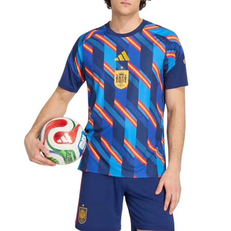 Мужская футболка Spain 26 Home Pre Match Jersey Adidas, темно-синий — фото 3
