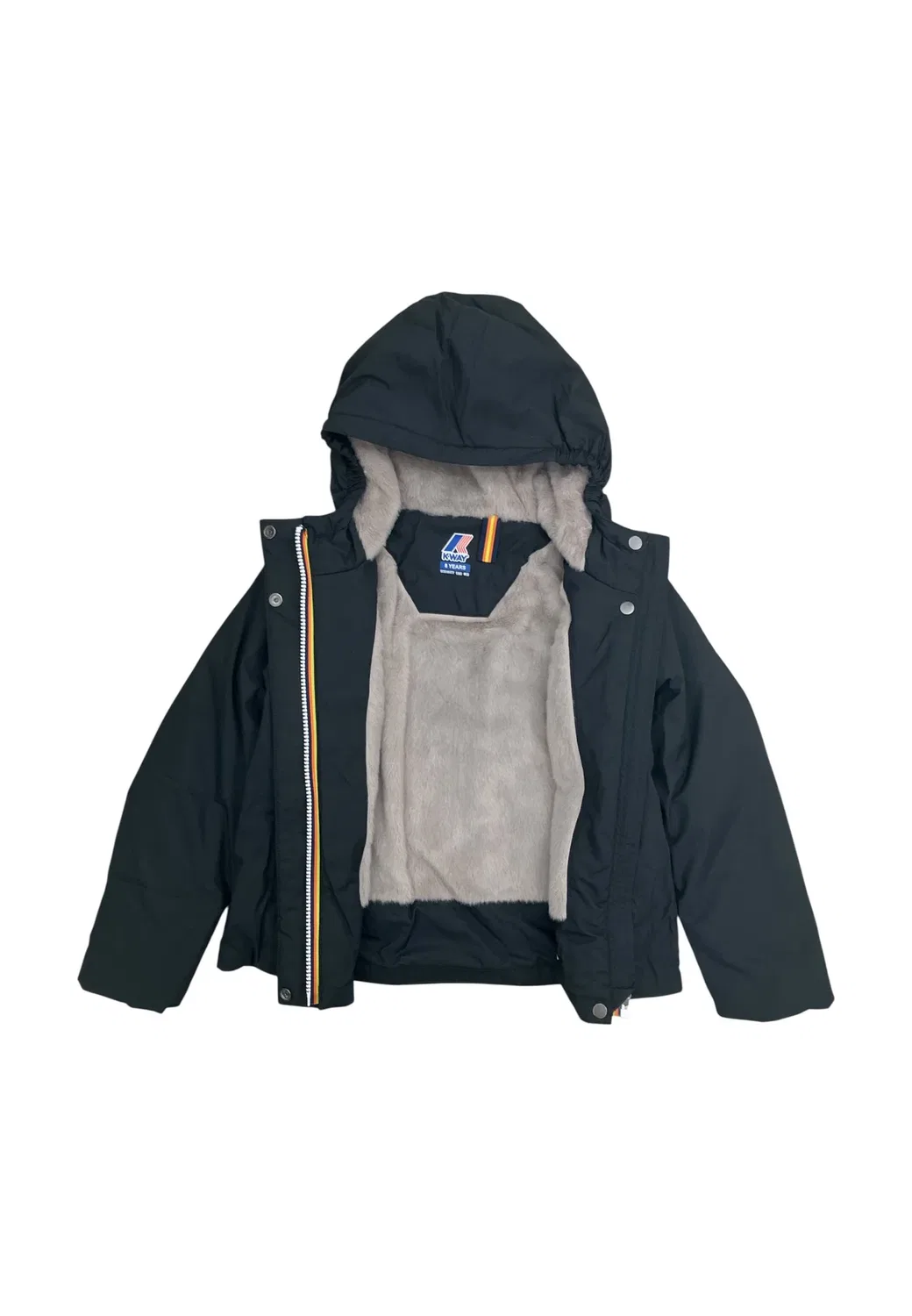Зимняя куртка K-Way, Black Pure - Grey Warm — фото 3