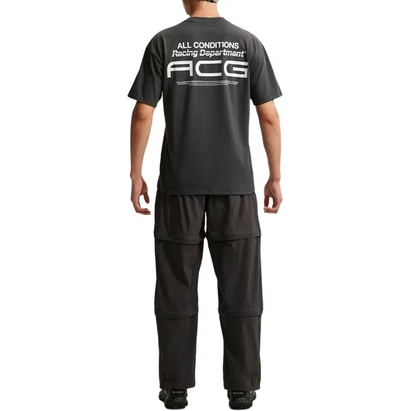 Мужская футболка с круглым вырезом Nike ACG Quick Dry, Цвет Dark Smoke Gray — фото 4