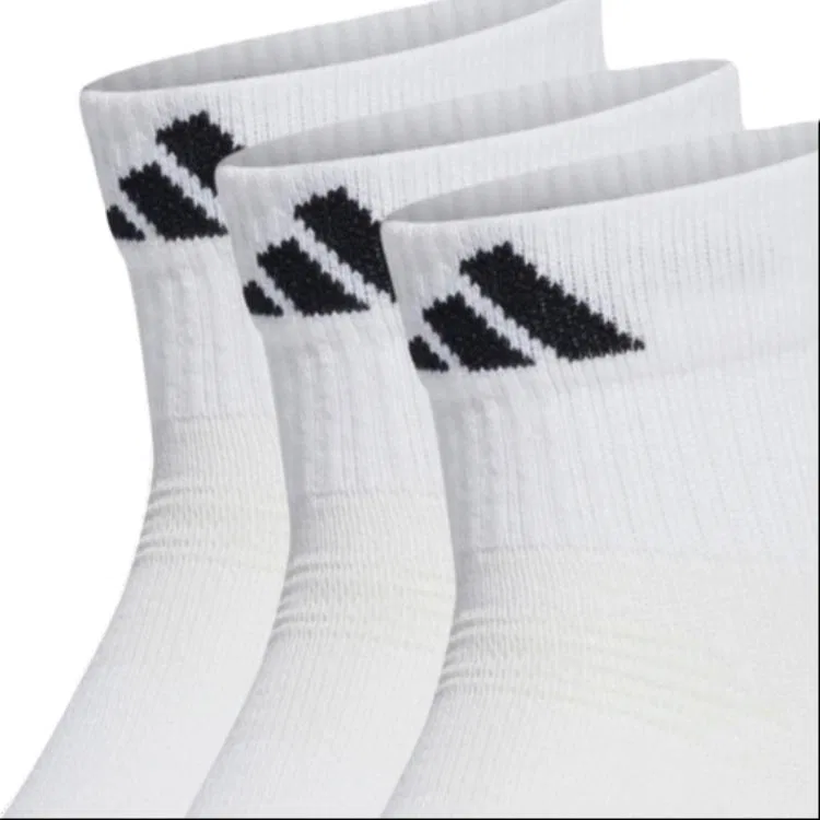 Детские носки-невидимки Adidas, 3 пары, Белый — фото 4