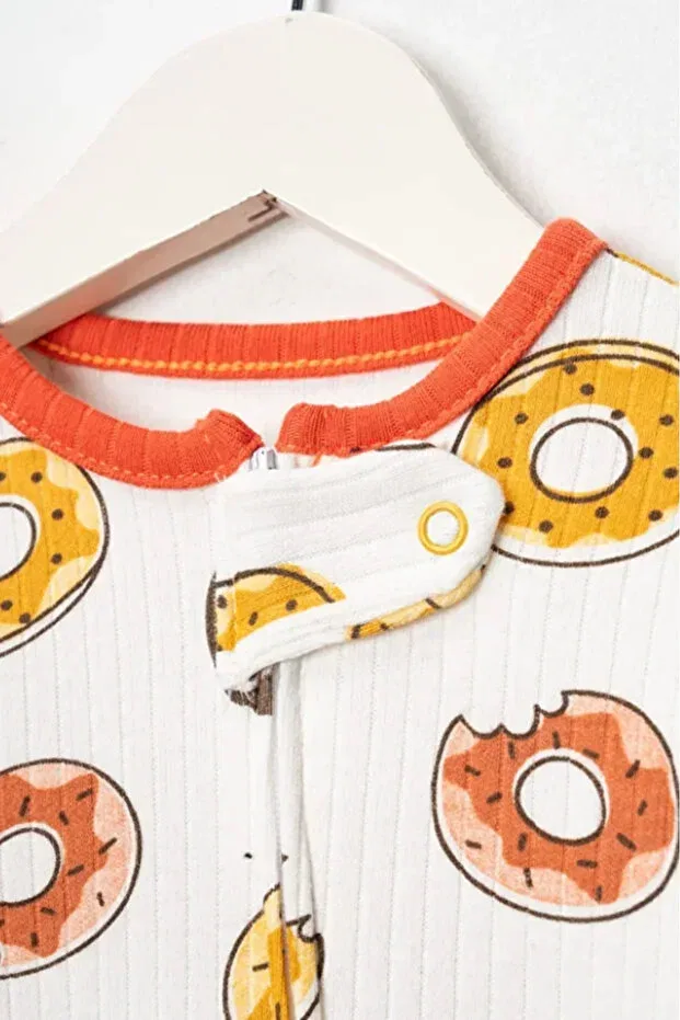 Детский комбинезон с длинным рукавом с принтом Bamoola For Babies, Turkish Bagel — фото 3