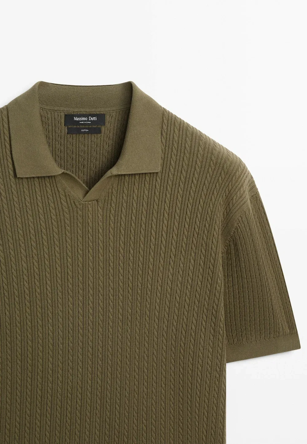Рубашка поло Massimo Dutti, Green — фото 4