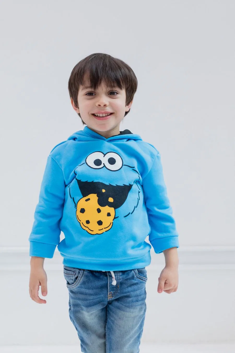 Худи из флиса с капюшоном, с длинным рукавом Sesame Street, Cookie Monster — фото 2