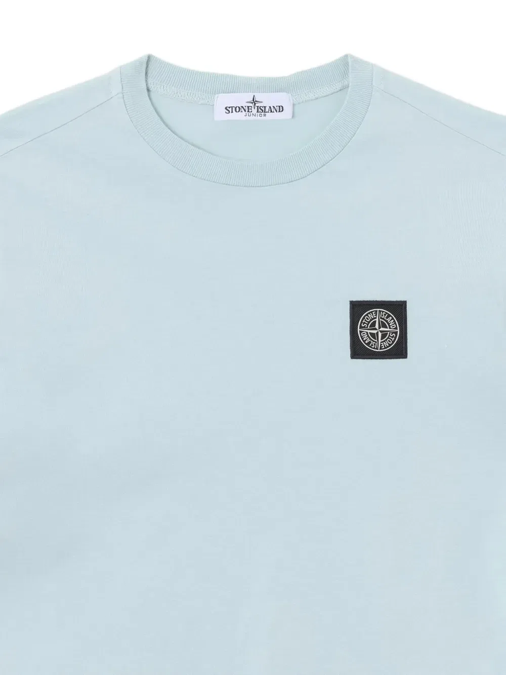 Футболка с логотипом-нашивкой Stone Island Junior, синий — фото 3
