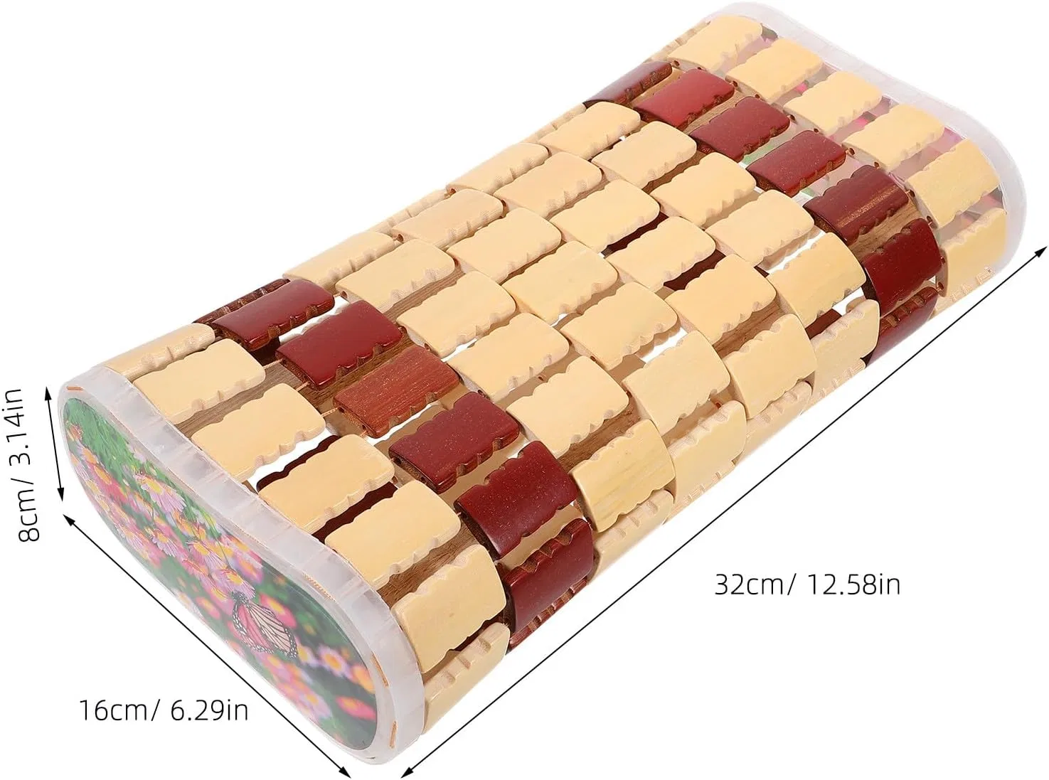 Подушка для бани COLLBATH из бамбука, плетеная, 32x16x8 см — фото 2