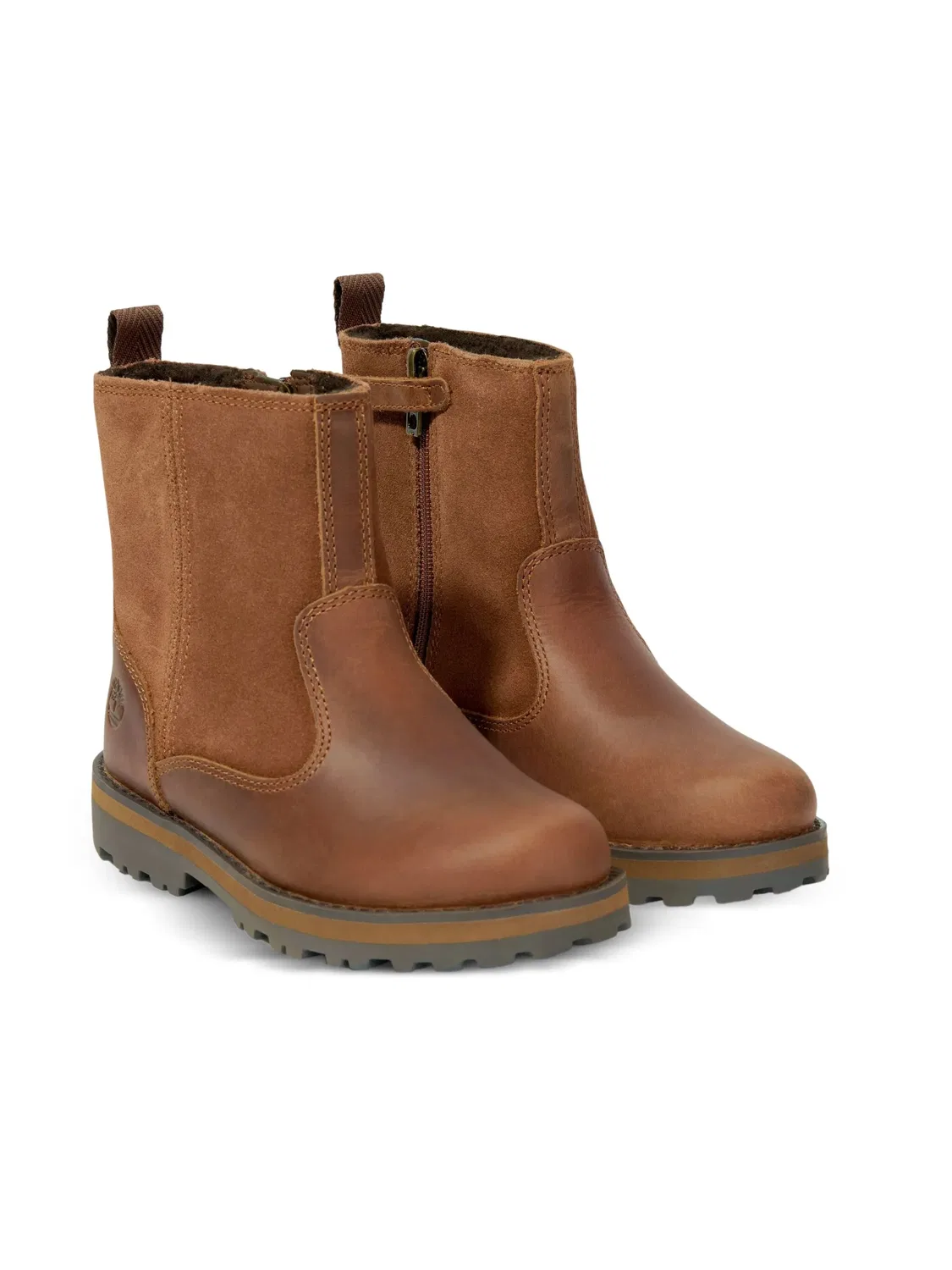Ботинки со вставками Timberland, коричневый