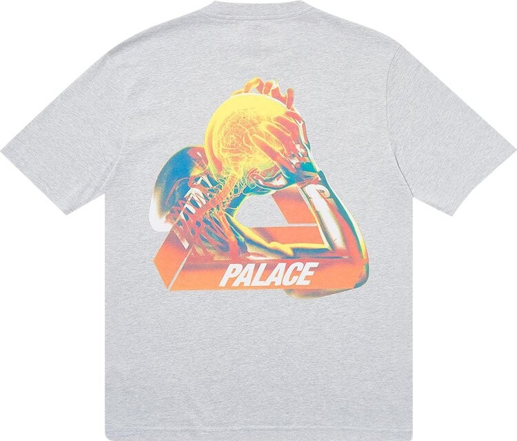 

Футболка Palace Tri-Gaine T-Shirt 'Grey Marl', серый