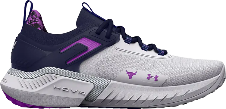 

Кроссовки Under Armour Wmns Project Rock 5 Disrupt White Midnight Navy, белый