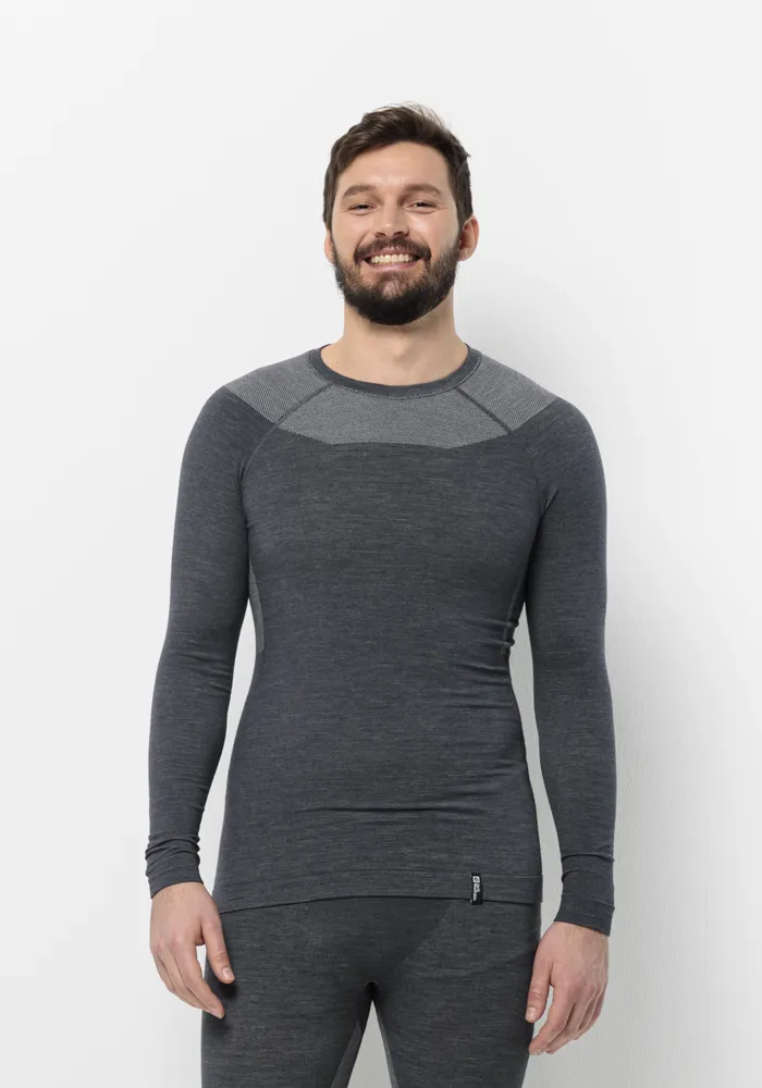 

Рубашка с длинными рукавами Jack Wolfskin "SEAMLESS WOOL L/S M", цвет Phantom