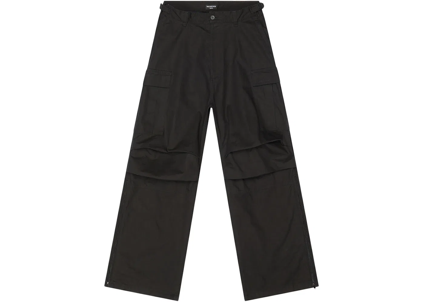 Мужские брюки карго из хлопка с рипстоп Pants Balenciaga, Black