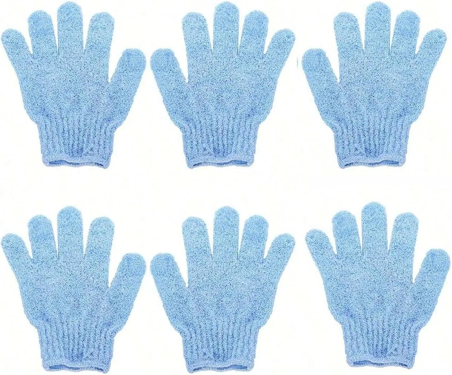 Эксфолиирующие перчатки FJOADNVM, 6 штук, Blue