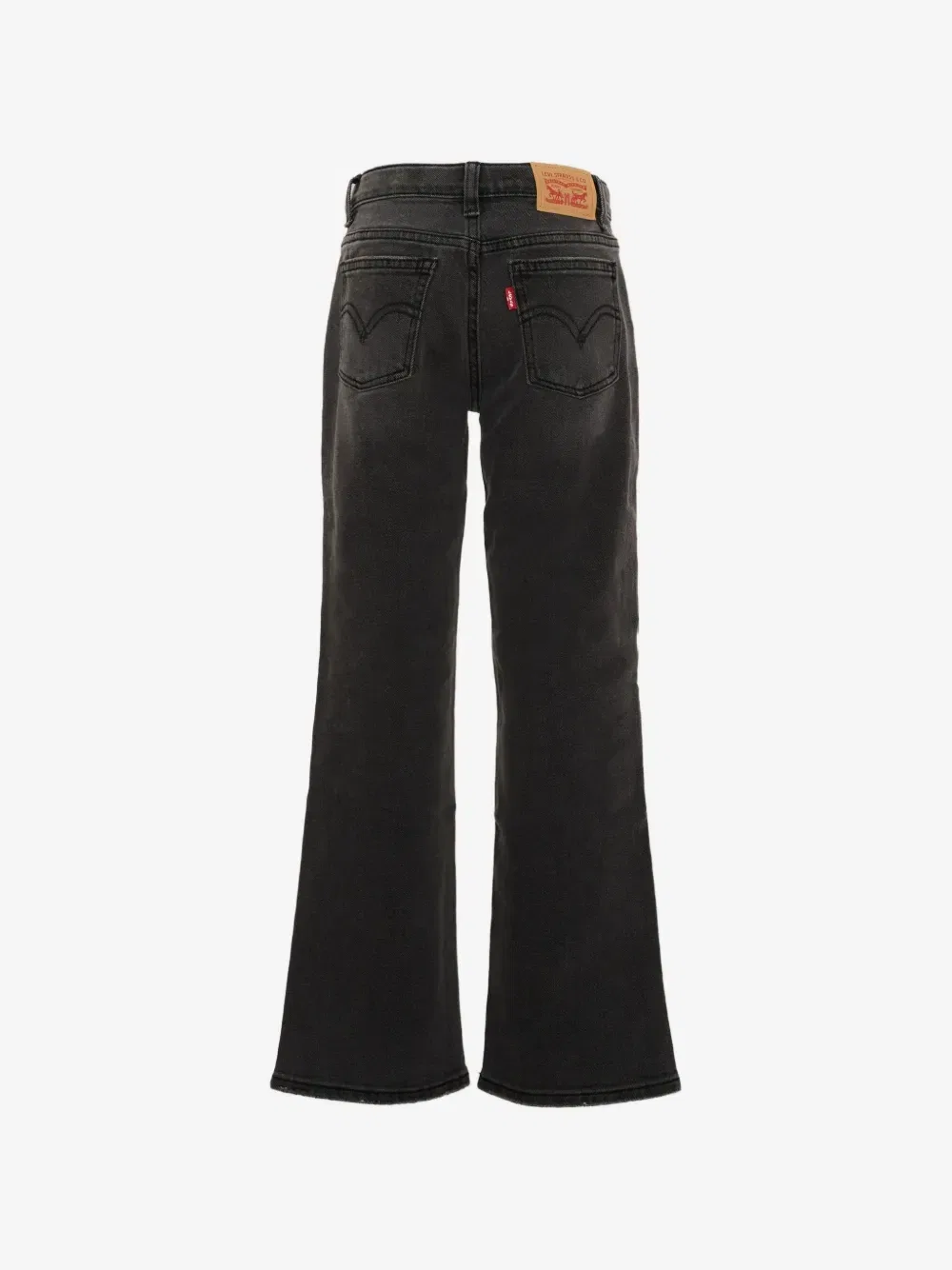 Выцветшие широкие джинсы Levi's Kids, черный — фото 2