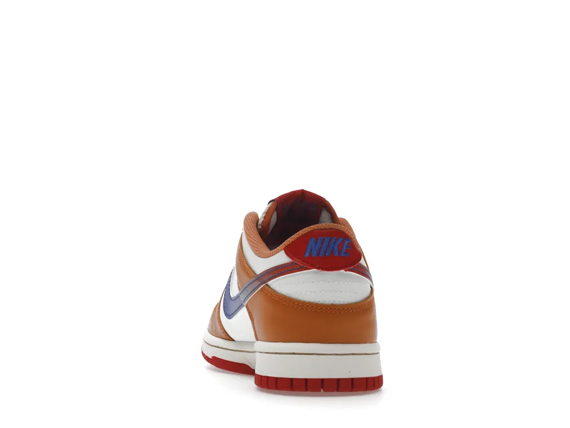 Детские кроссовки с принтом Nike Dunk Low Nike, Sail/University Red/Hot Curry/Game Royal — фото 4